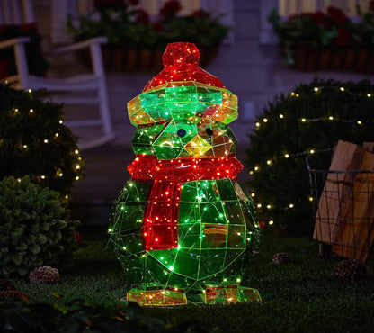 🎅 Vente de Noël anticipée 🎅✨ Figure holographique de Noël pour intérieur/extérieur avec télécommande